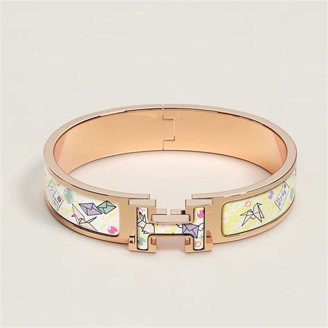 bague clic h hermes|click h uni bangle.